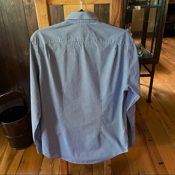Paul Smith Men’s blue/navy check dress shirt. Size 15.5 - Picture 5 of 6